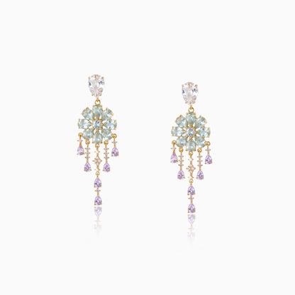 Bloom Drop Fringe Earrings