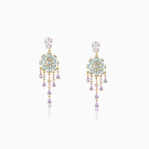 Bloom Drop Fringe Earrings