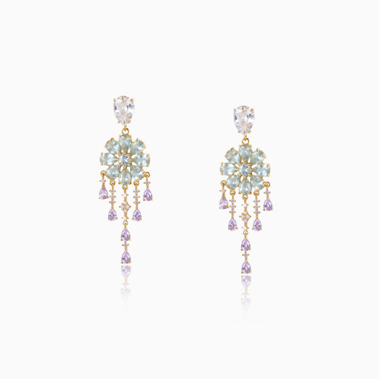 Bloom Drop Fringe Earrings
