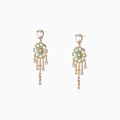 Bloom Drop Fringe Earrings