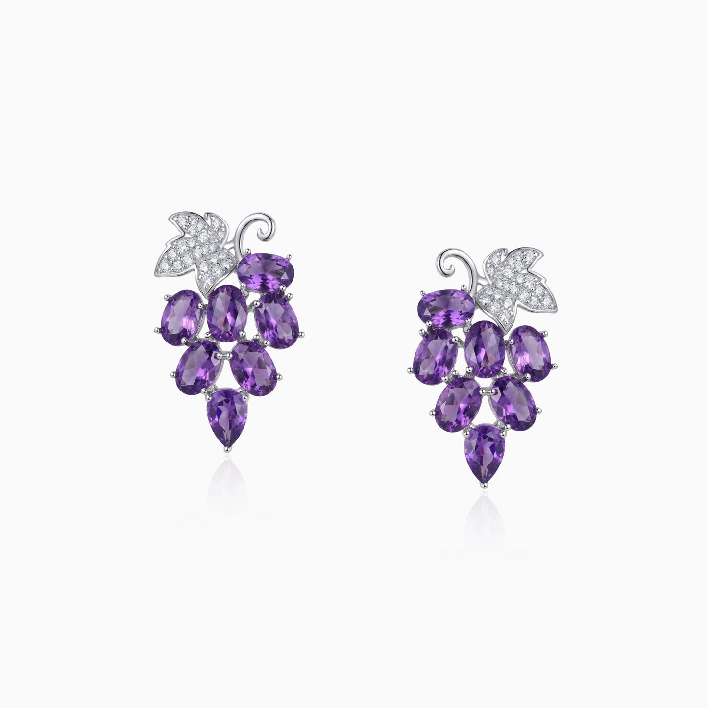 Juicy Grape Charm Earrings