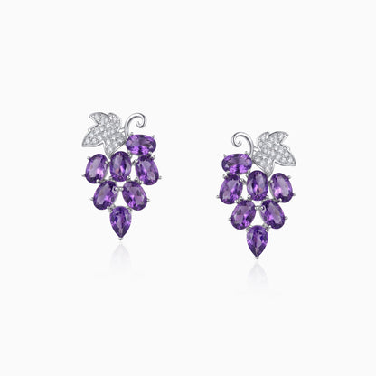 Juicy Grape Charm Earrings
