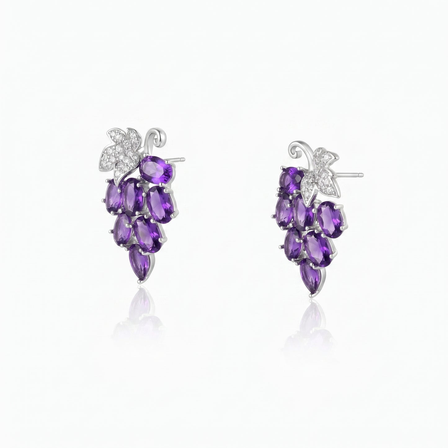 Juicy Grape Charm Earrings