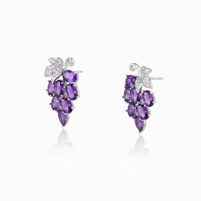 Juicy Grape Charm Earrings
