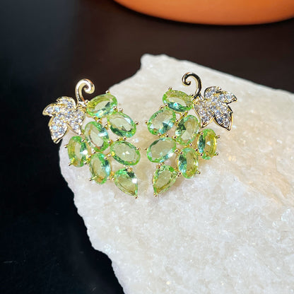 Juicy Grape Charm Earrings
