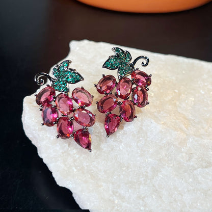 Juicy Grape Charm Earrings