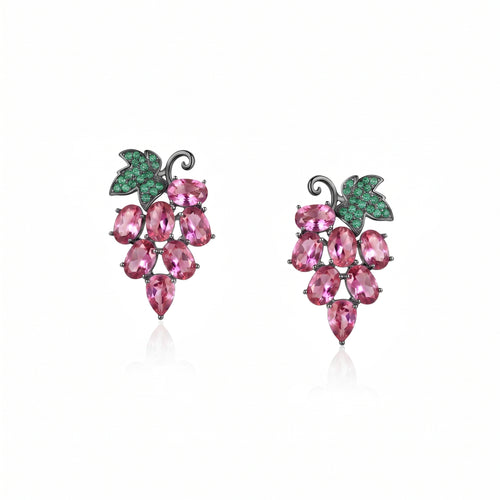 Juicy Grape Charm Earrings