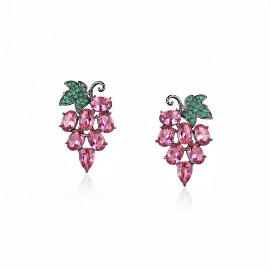 Juicy Grape Charm Earrings