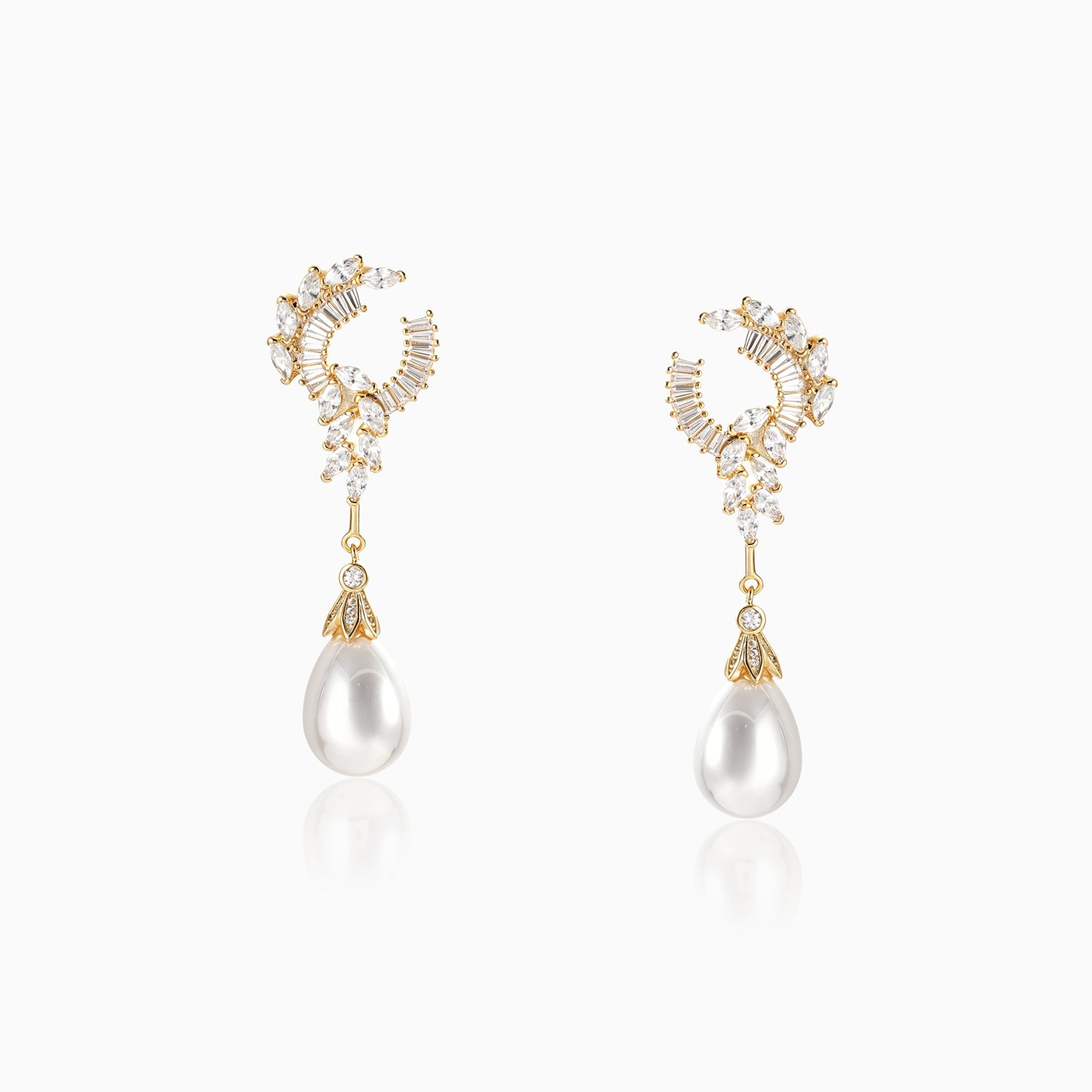 Elegance Pearl Dangle Earrings