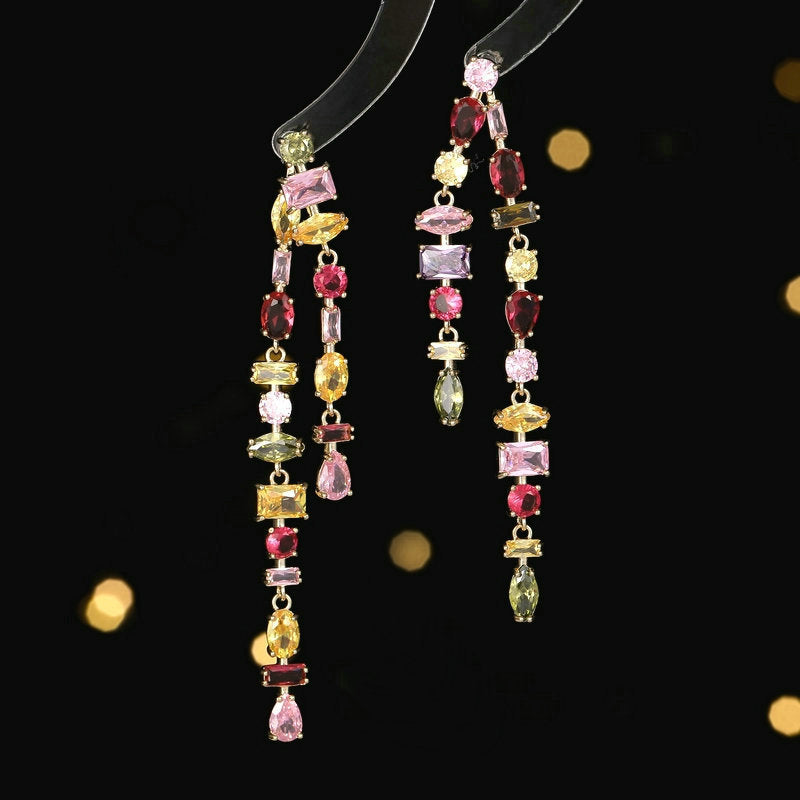 Multi-color Detachable Dangle Earrings