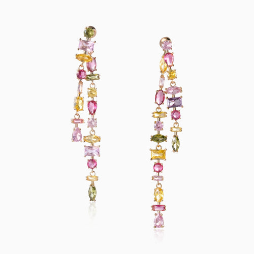 Multi-color Detachable Dangle Earrings