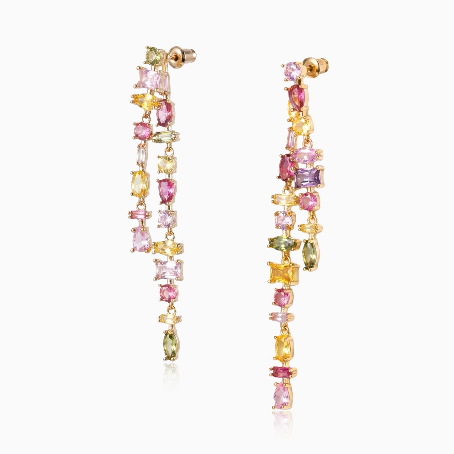 Multi-color Detachable Dangle Earrings