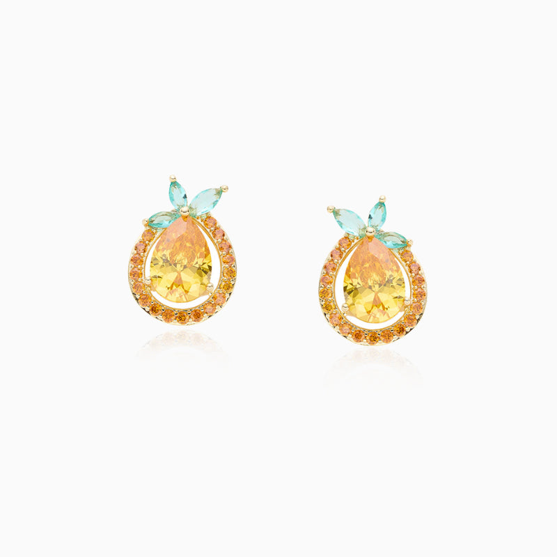 Juicy Pear Charm Earrings