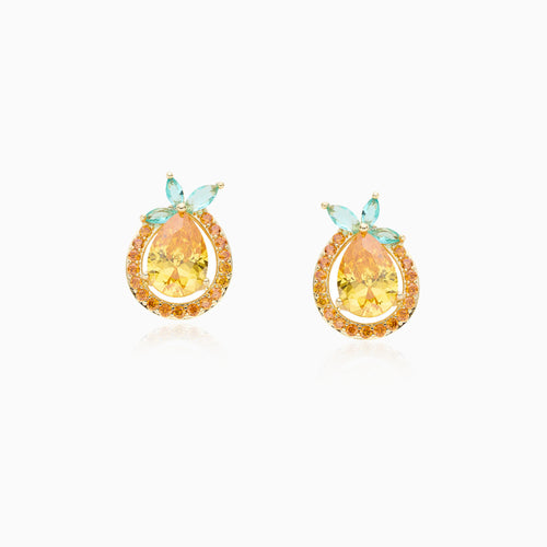 Juicy Pear Charm Earrings