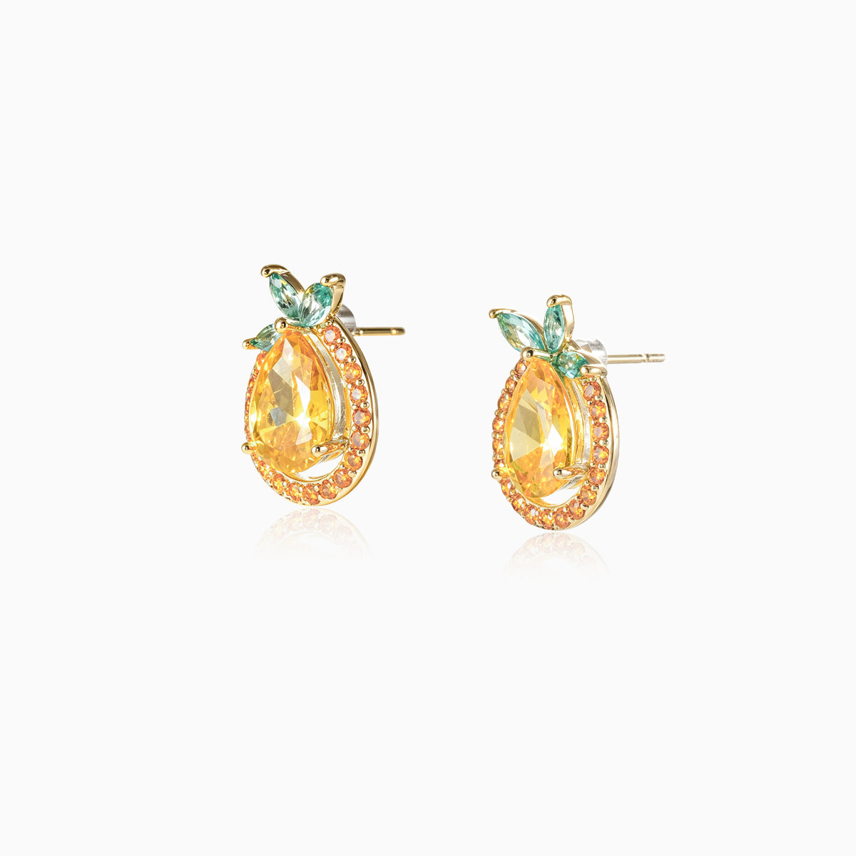 Juicy Pear Charm Earrings