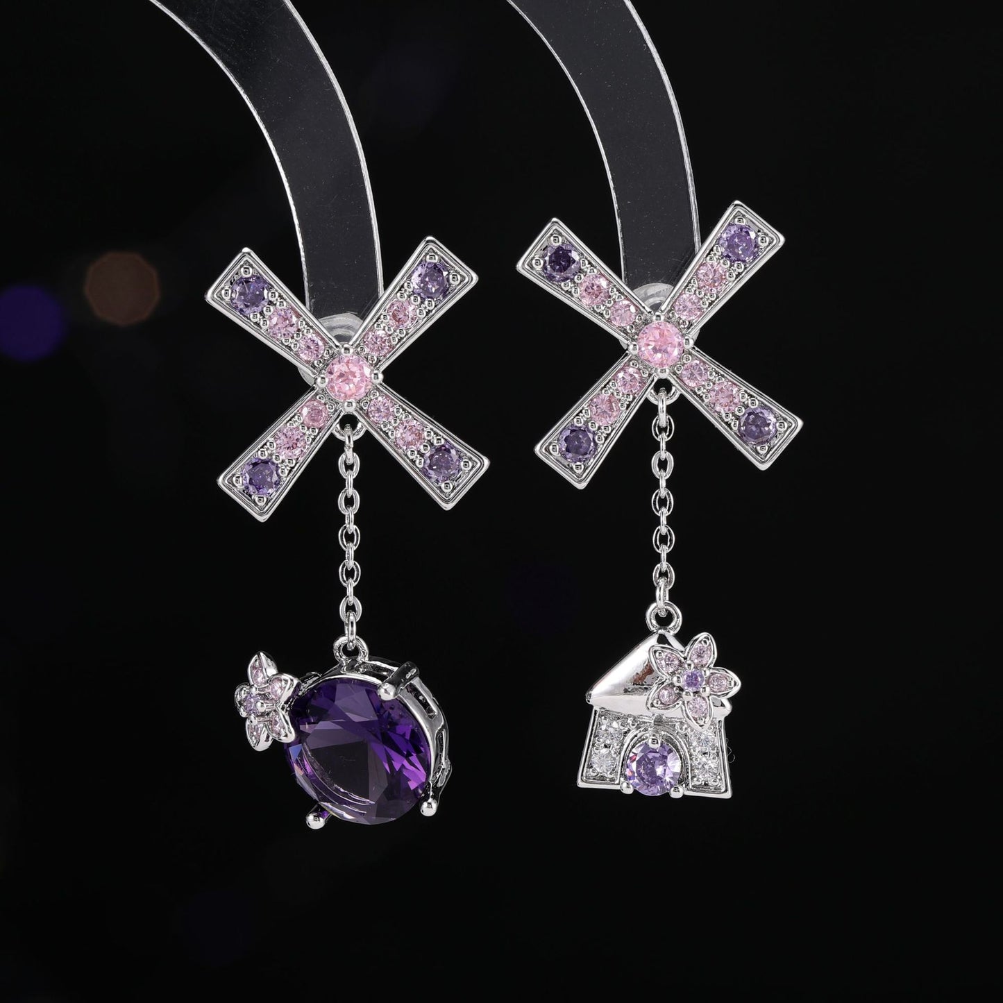 Whimsy Windmill Dangle Earrings
