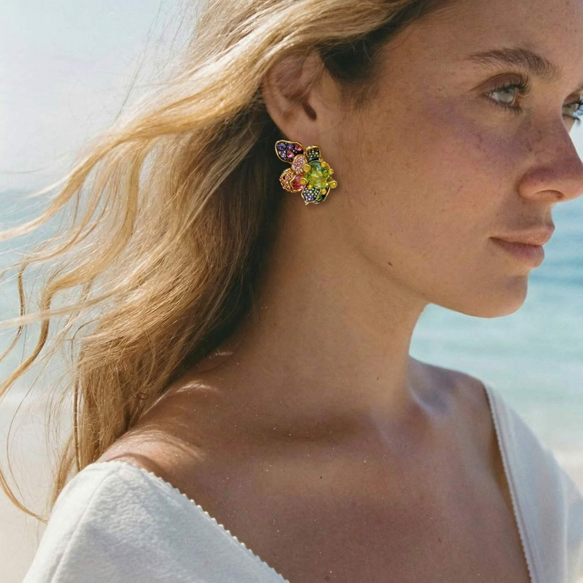 Kaleidoscope Cluster Earrings