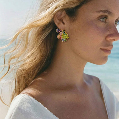 Kaleidoscope Cluster Earrings