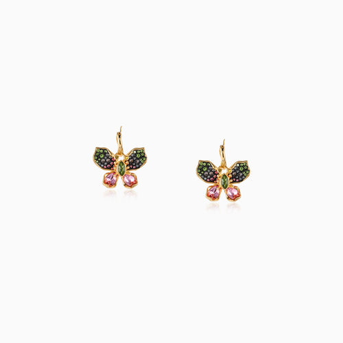 Kaleidoscope Drop-Wing Hoops Earrings