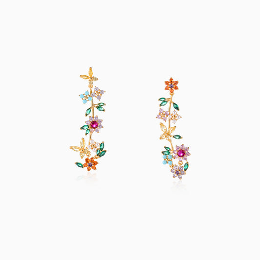 Wildflower Vine Drop Earrings