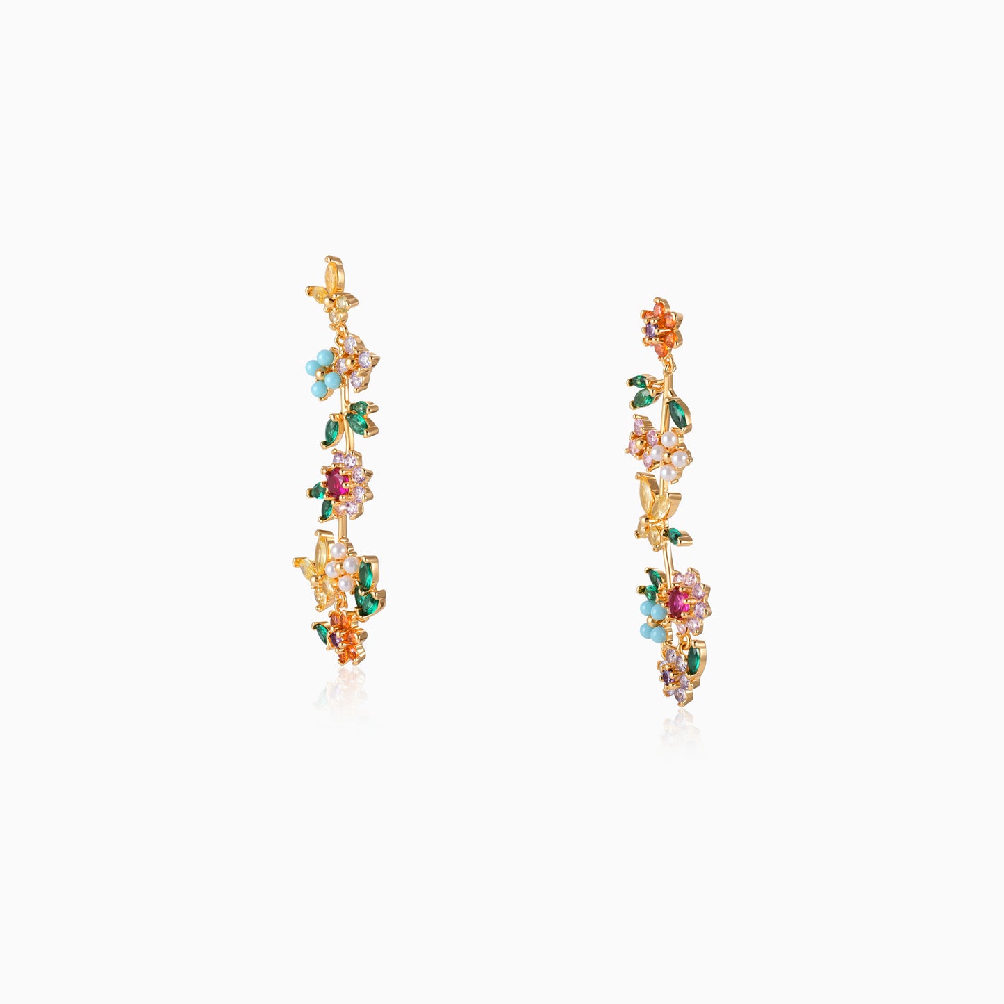 Wildflower Vine Drop Earrings