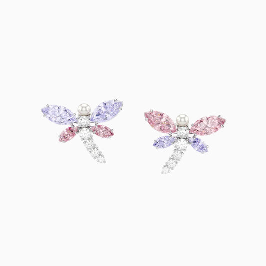 Pastel Dragonfly Stud Earrings