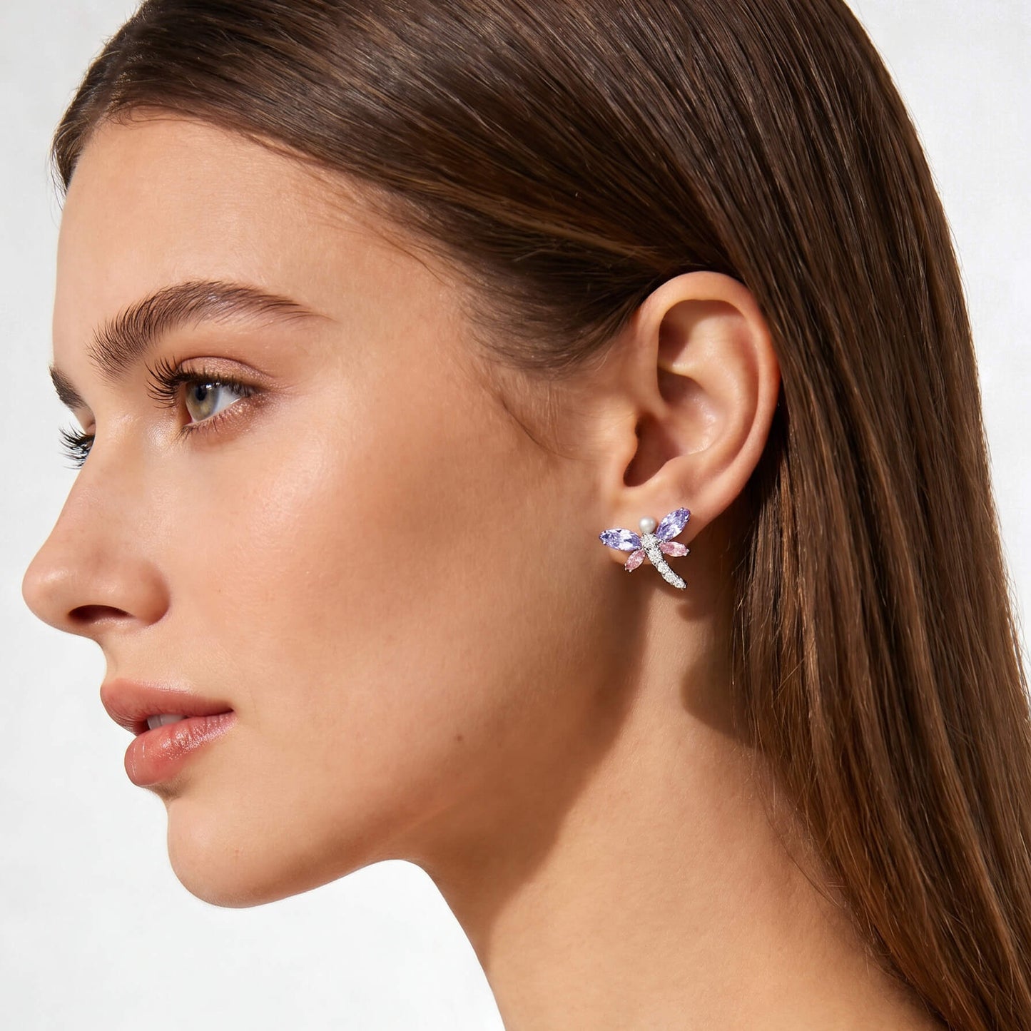 Pastel Dragonfly Stud Earrings