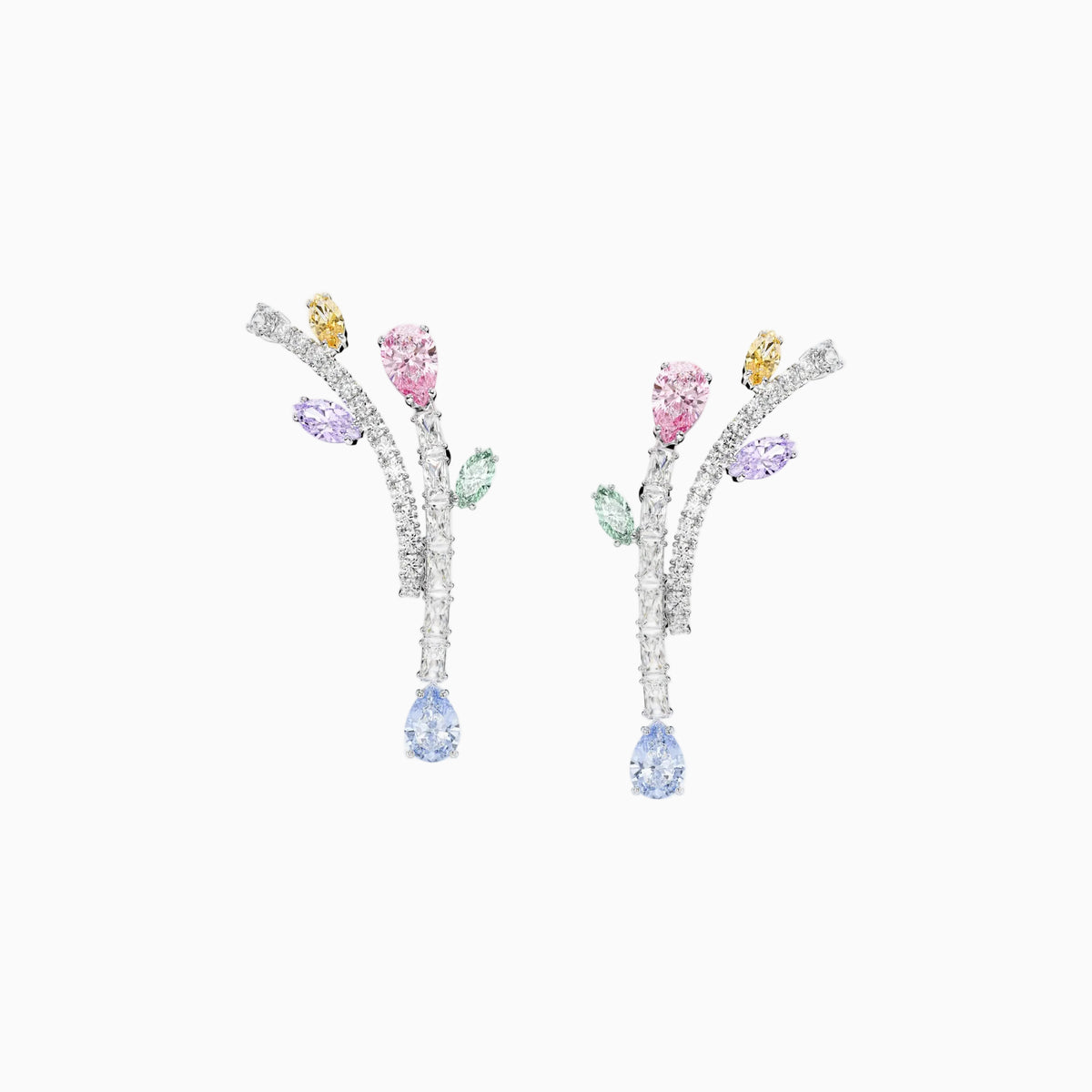 Pastel Vine Lariat Earrings