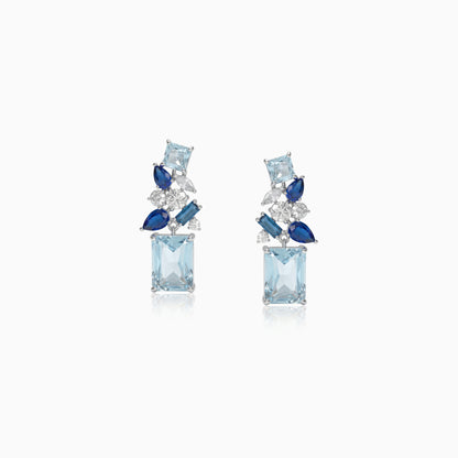 Emerald Collage Drop Earrings