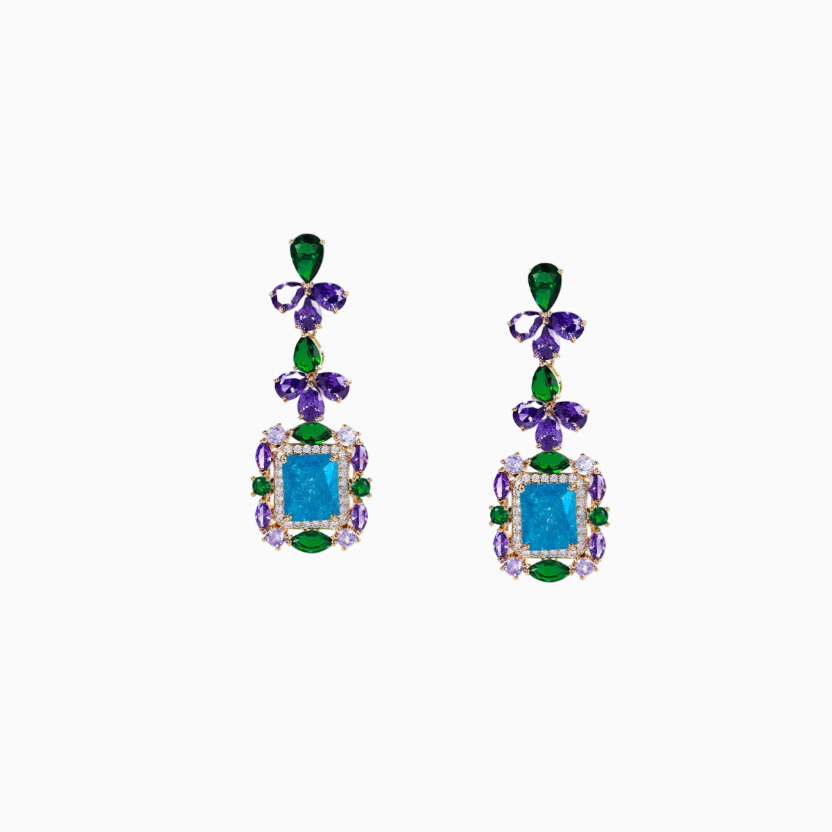 Petal Cushion Drop Earrings
