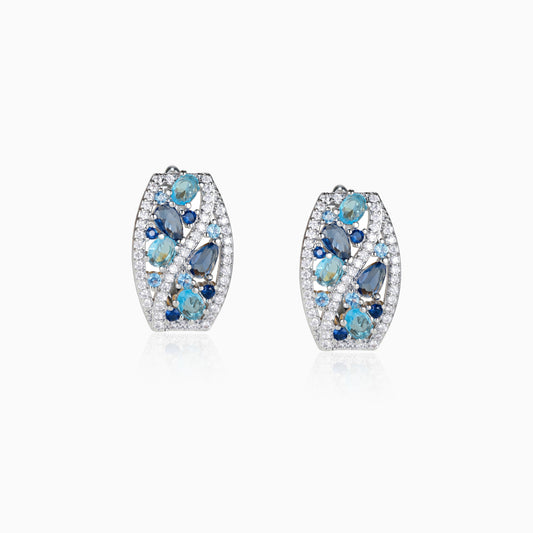 Blue Tide Ocean Earrings