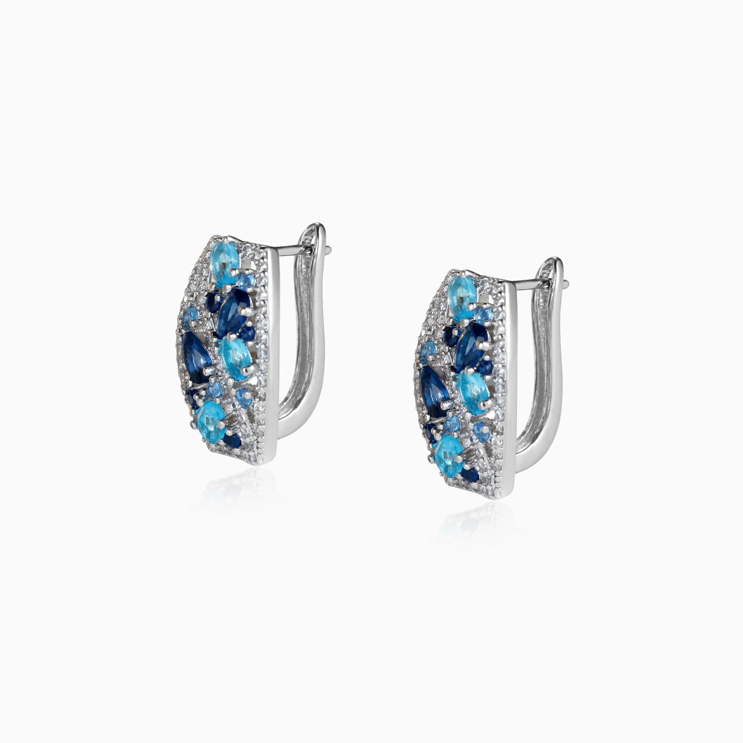 Blue Tide Ocean Earrings