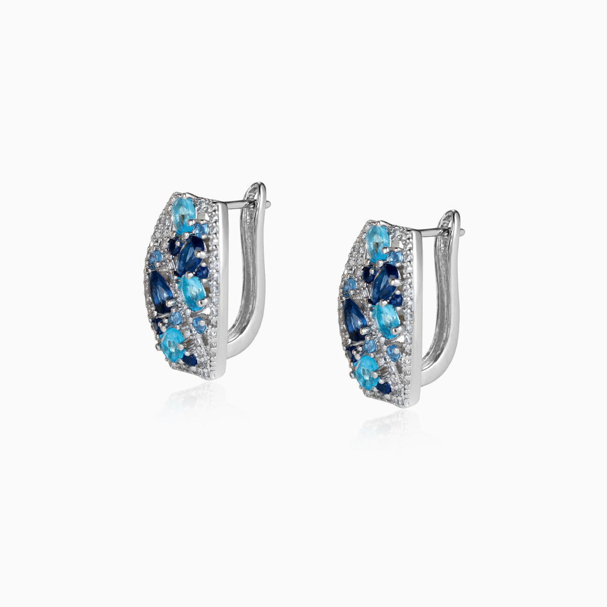 Blue Tide Ocean Earrings
