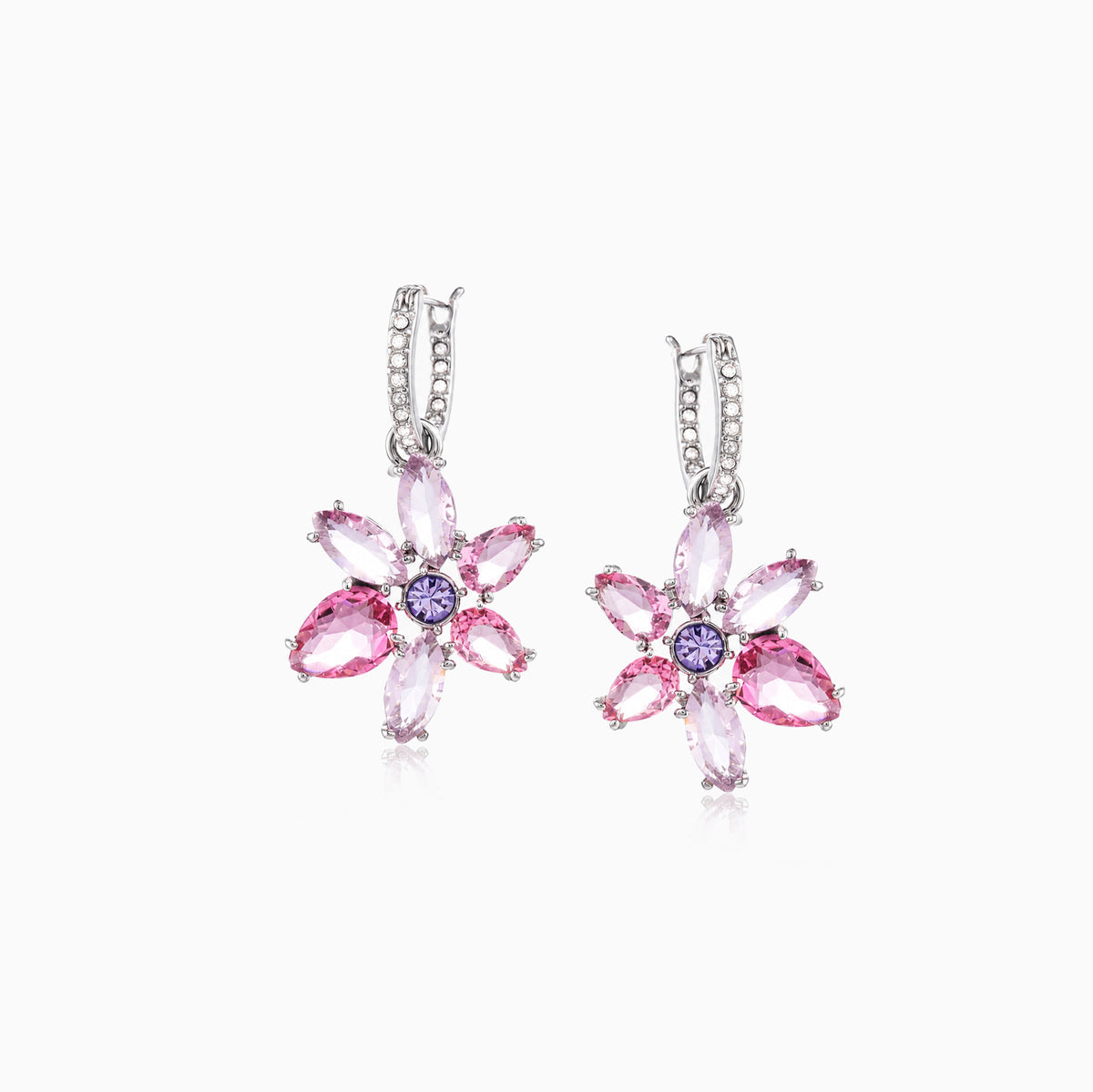 Pastel Pink Hoops Earrings