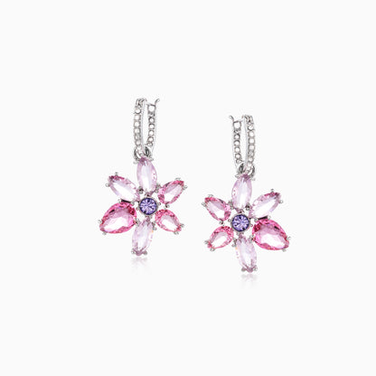 Pastel Pink Hoops Earrings