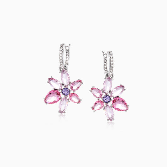 Pastel Pink Hoops Earrings