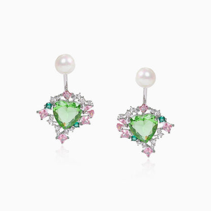 Pearl-Topped Drop Earrings