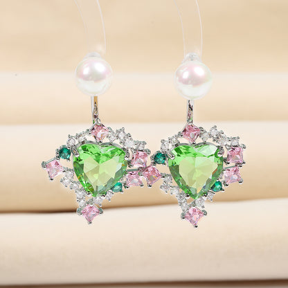 Pearl-Topped Drop Earrings