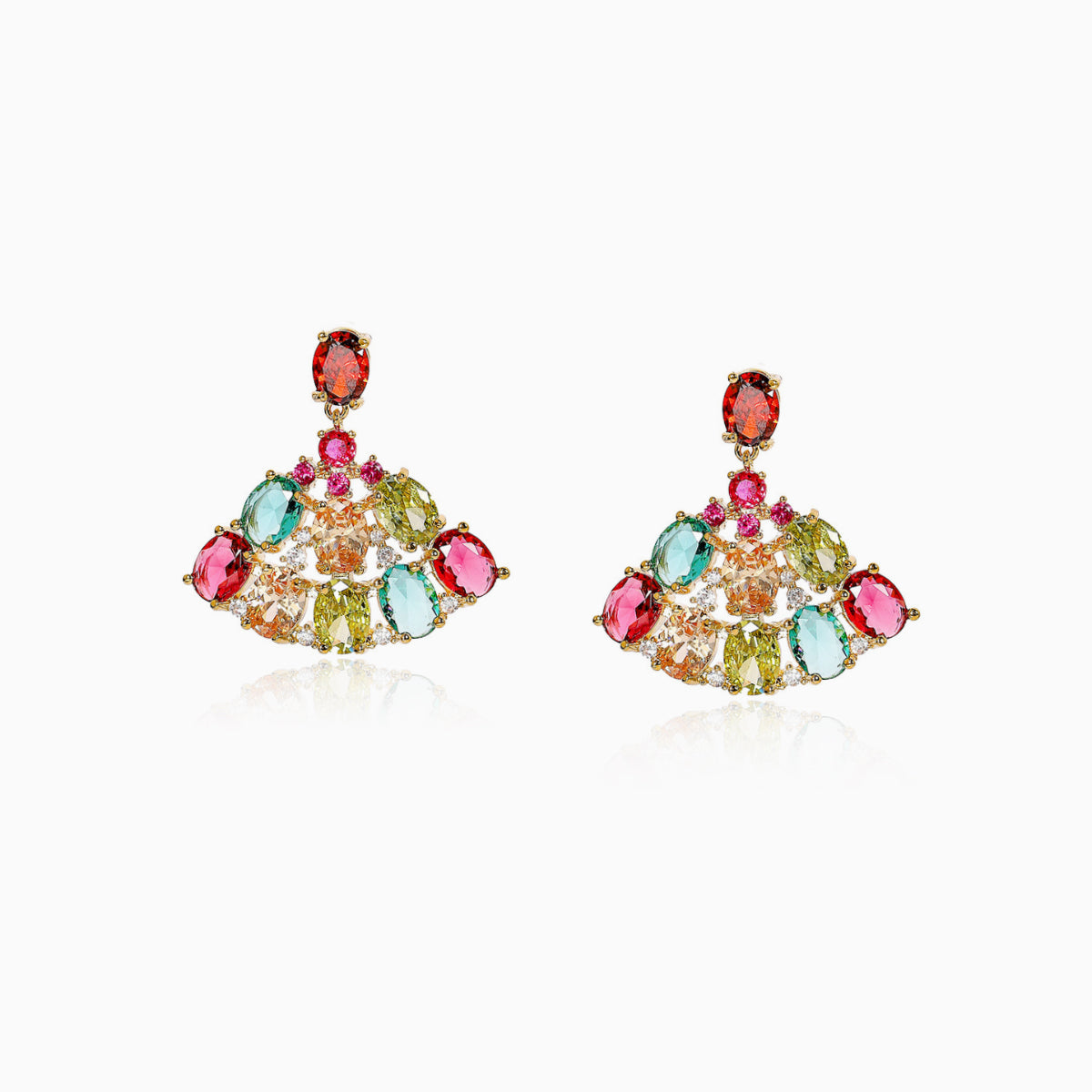 Regal Fan Earrings