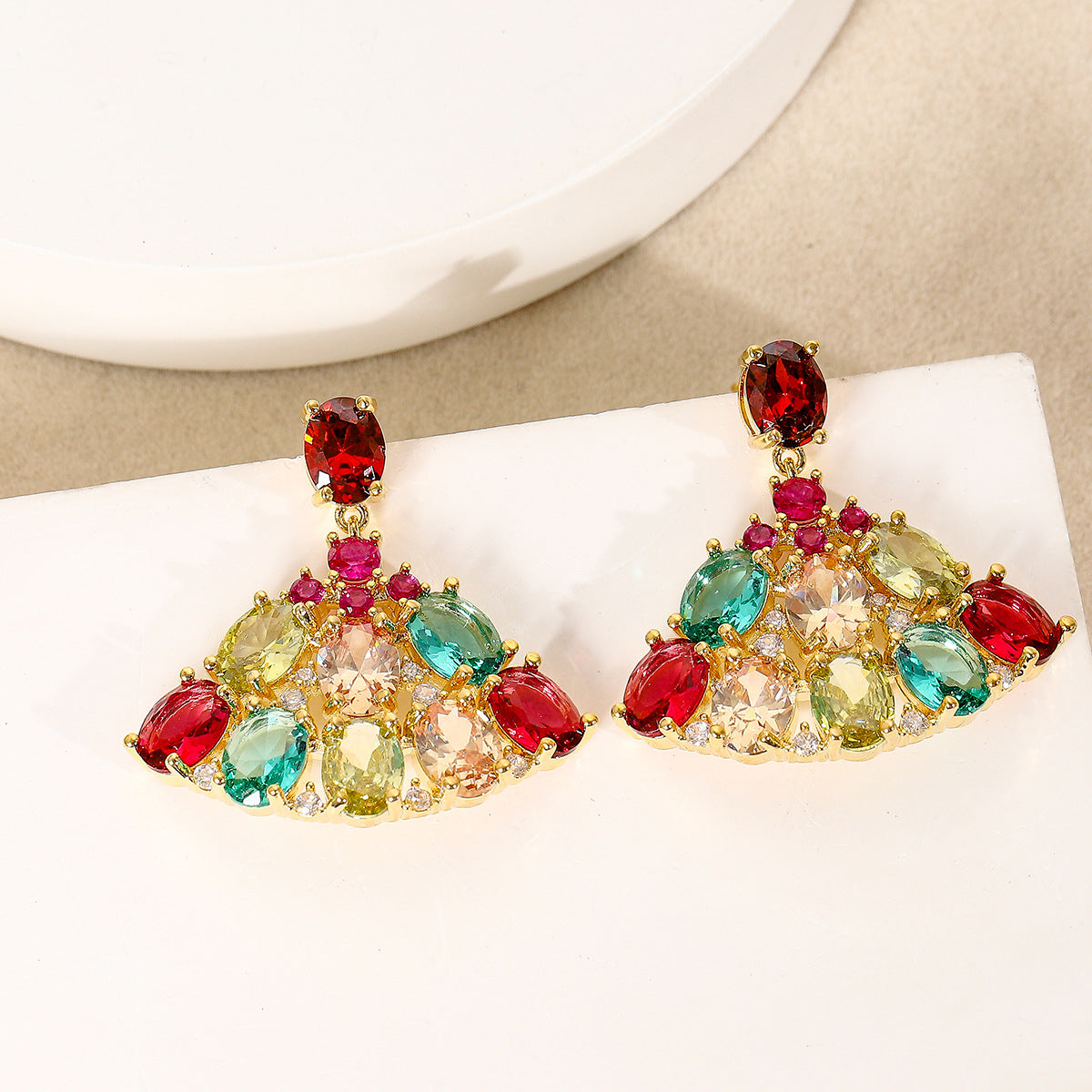 Regal Fan Earrings
