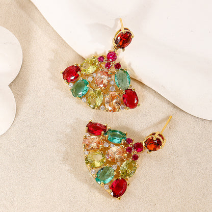 Regal Fan Earrings