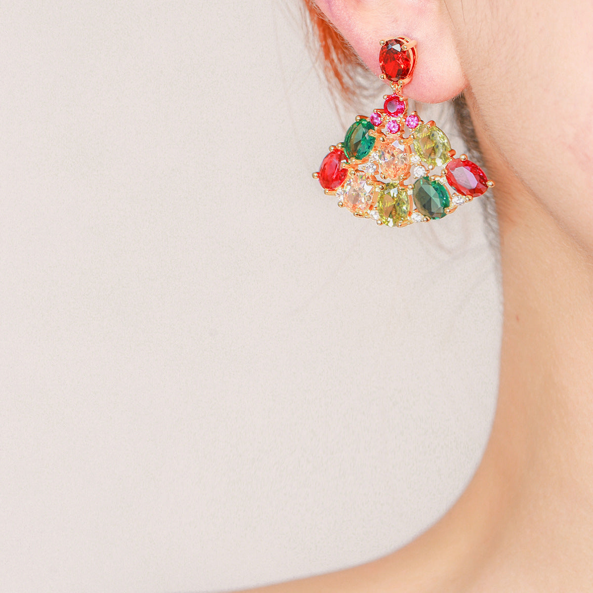 Regal Fan Earrings