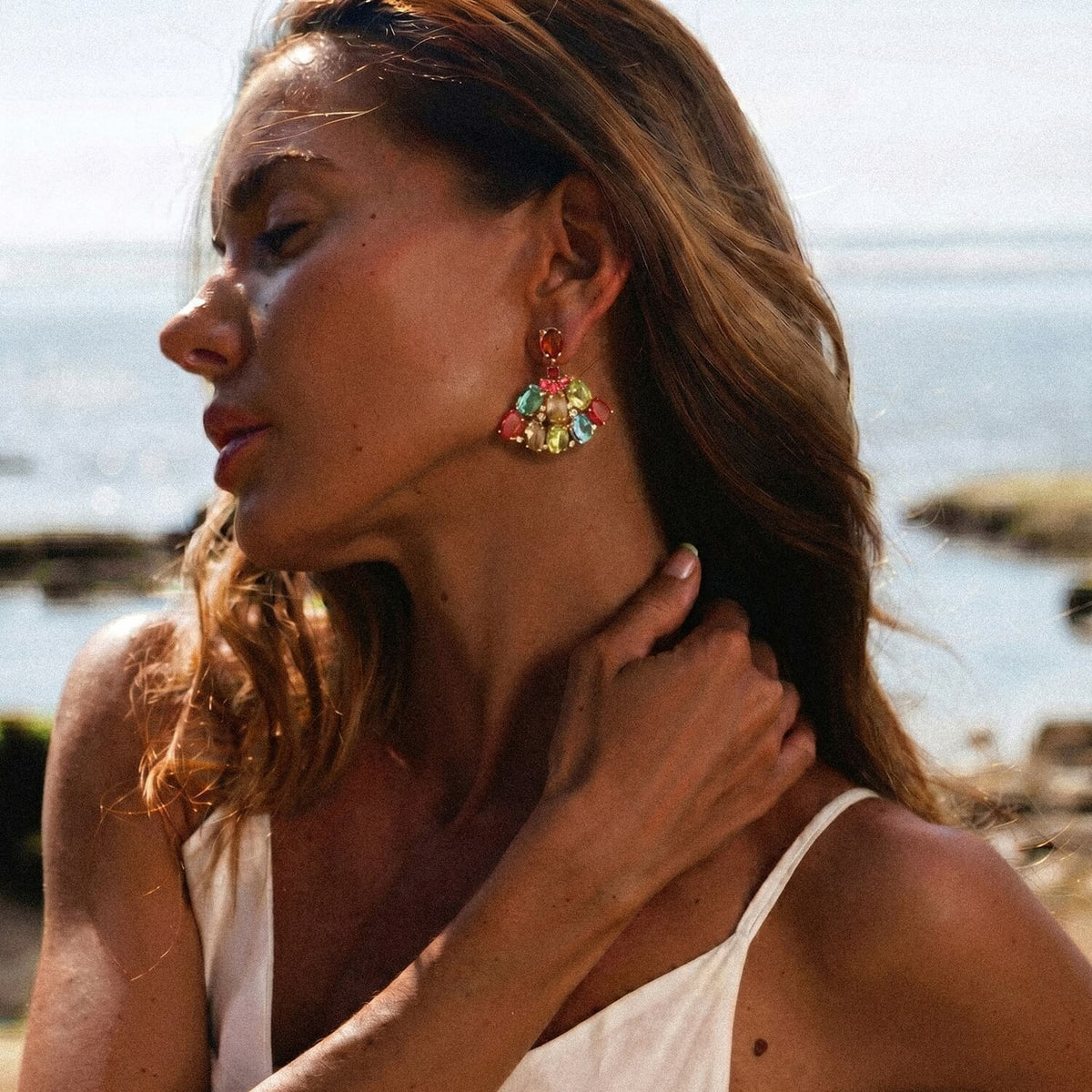 Regal Fan Earrings