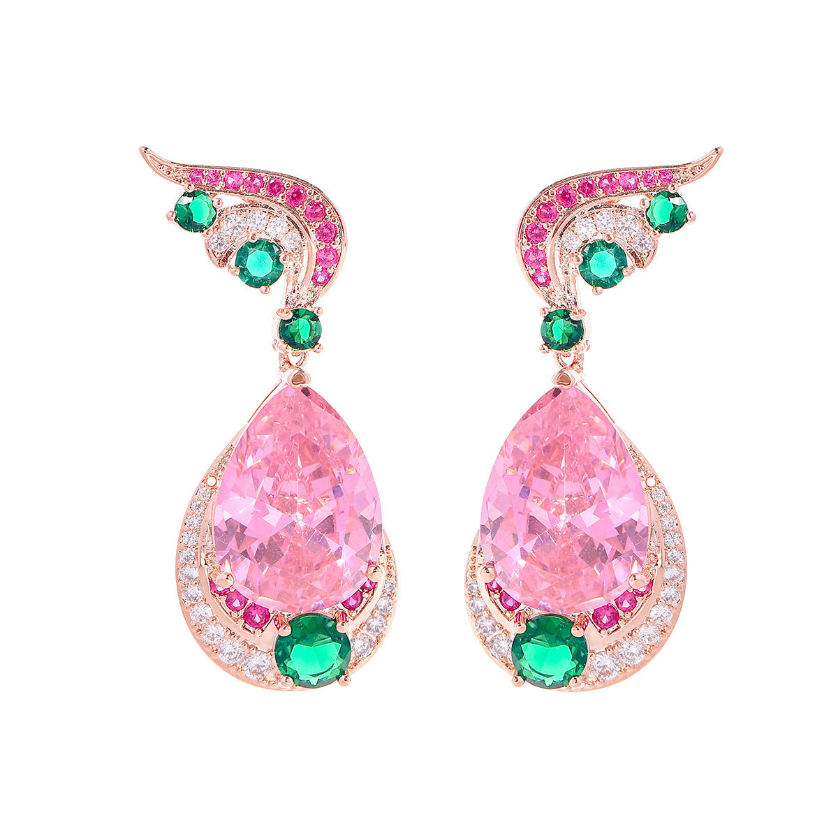 Blush Teardrop Earrings