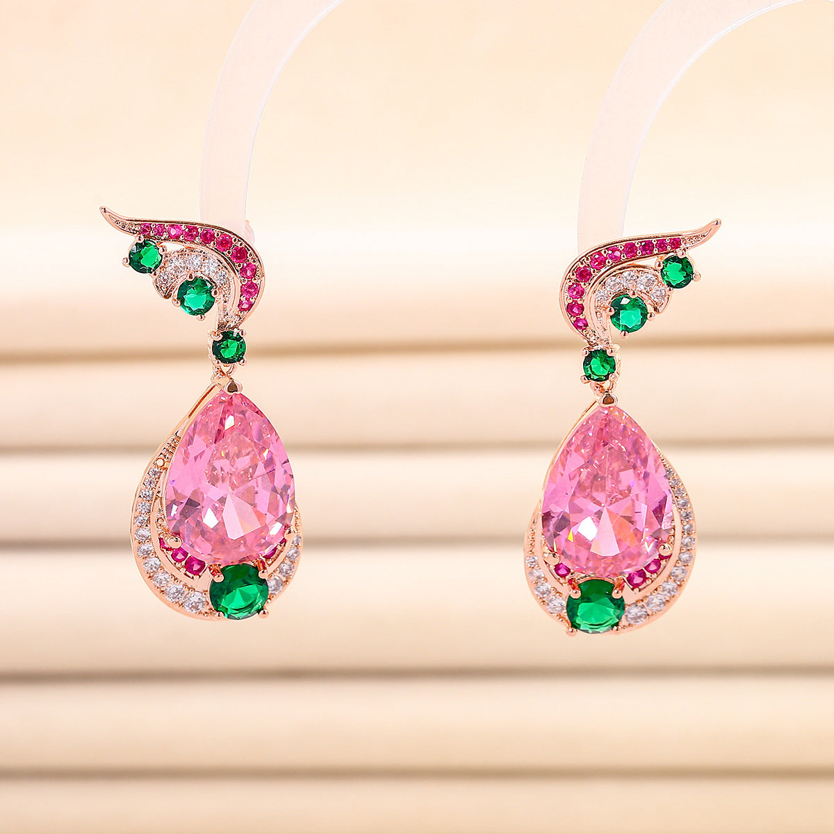 Blush Teardrop Earrings