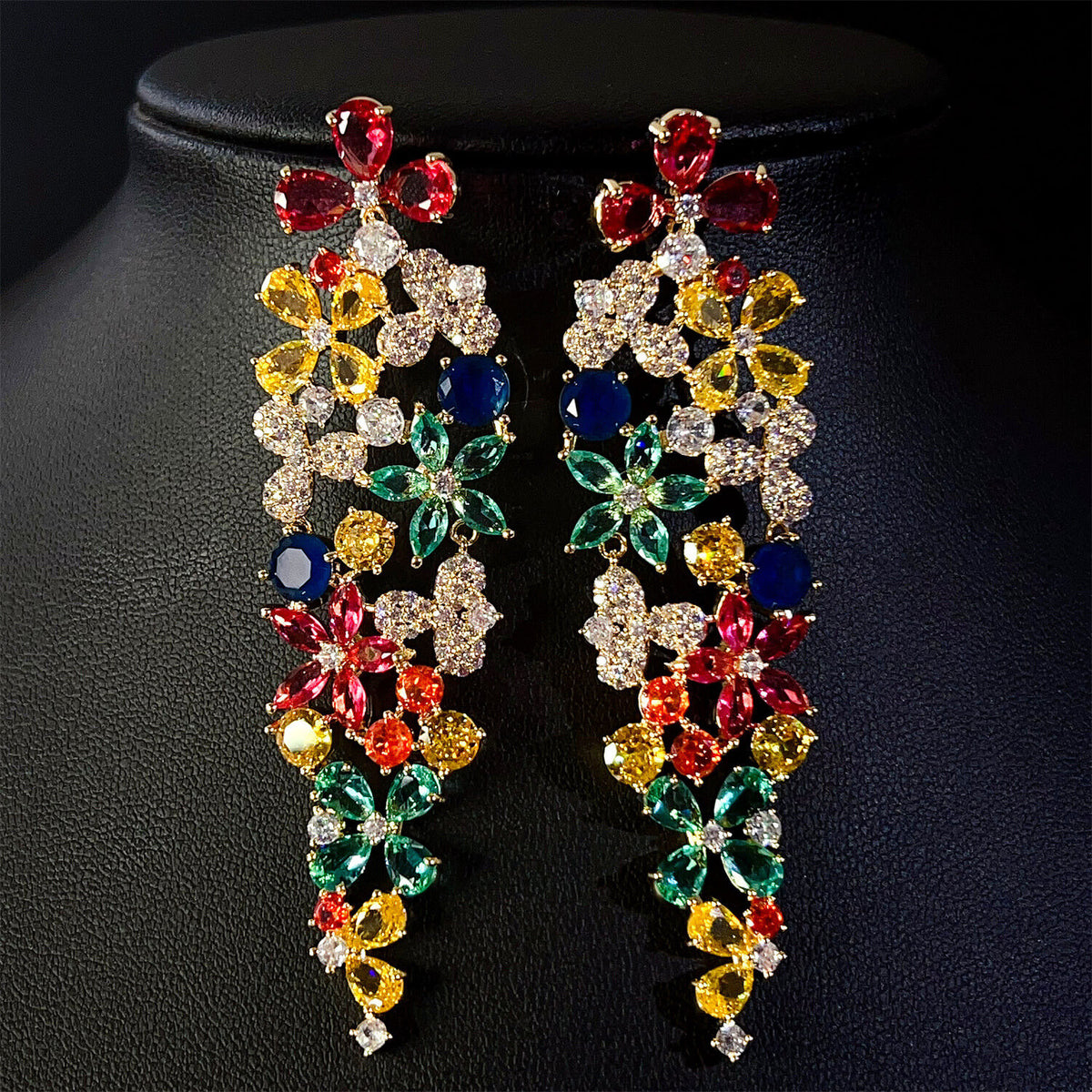 Floral Vine Statement Earrings