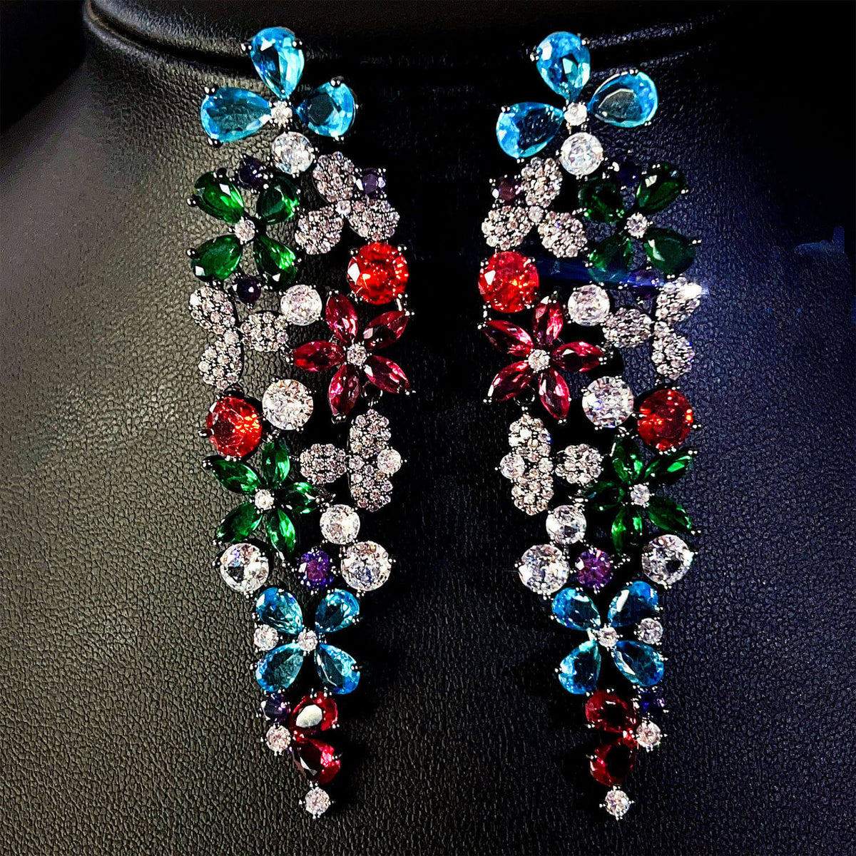 Floral Vine Statement Earrings