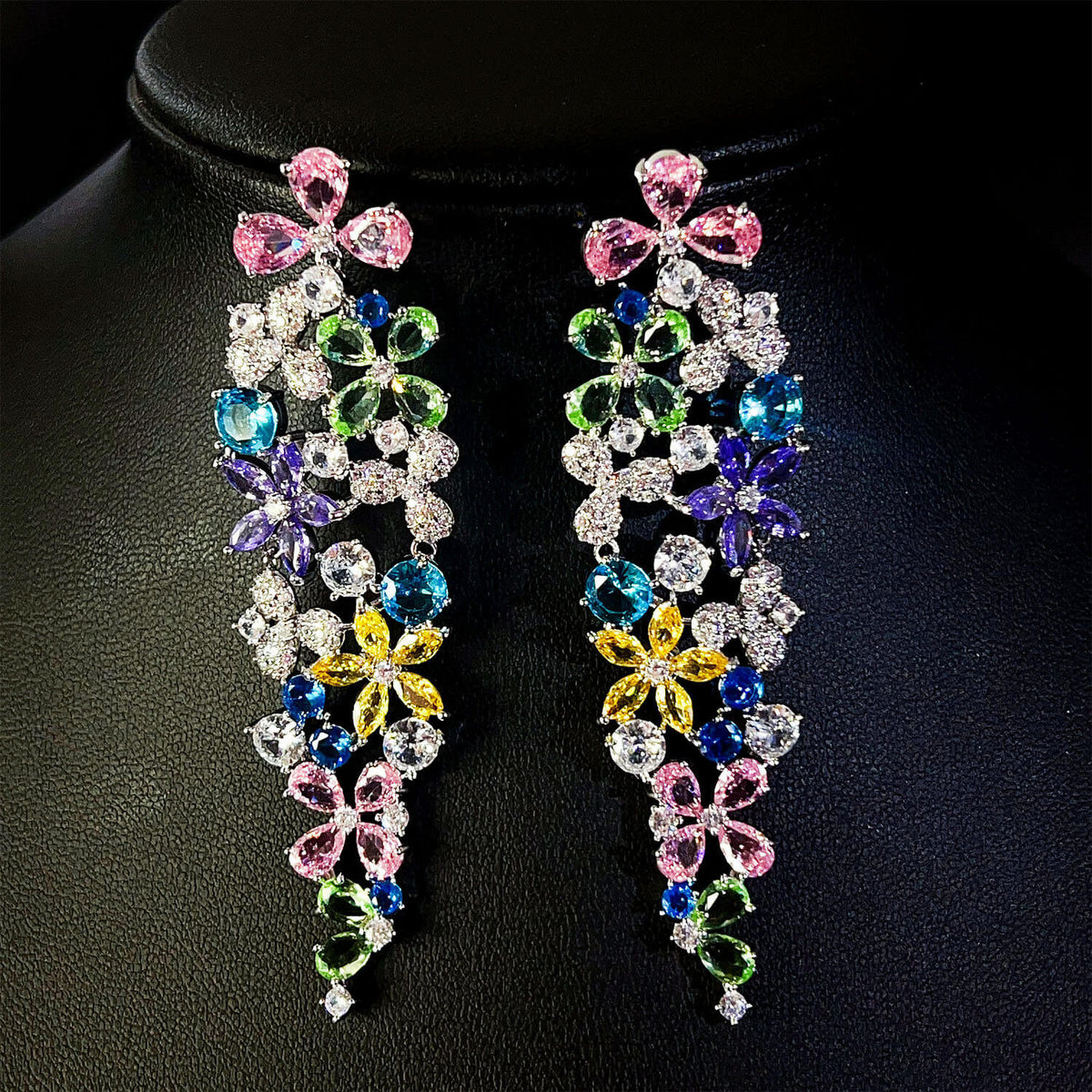 Floral Vine Statement Earrings