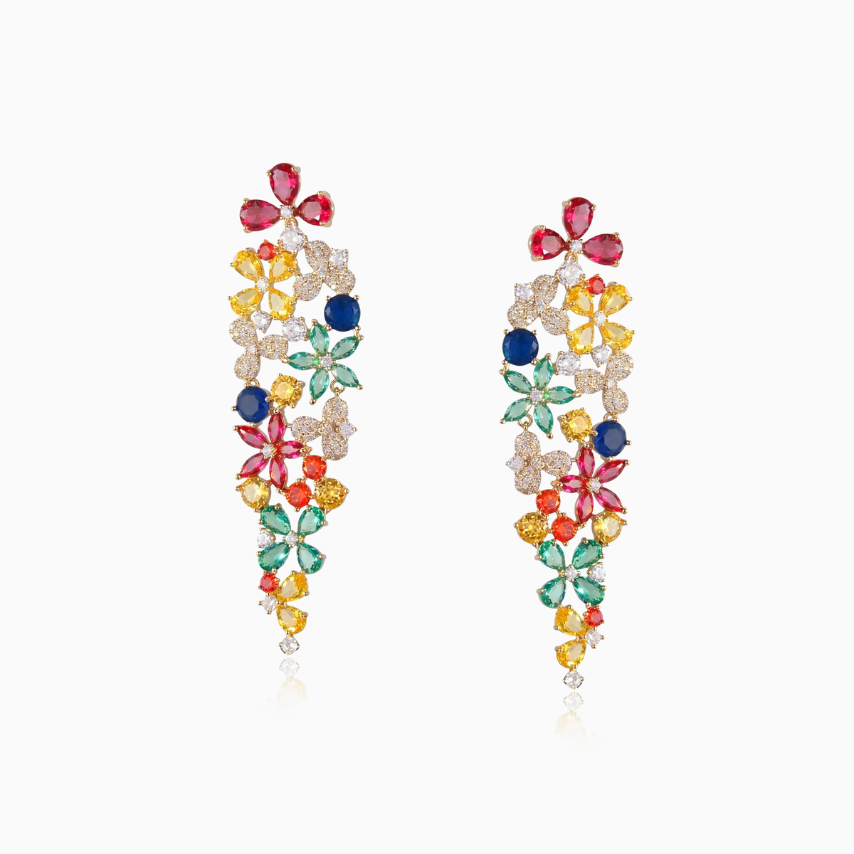 Floral Vine Statement Earrings