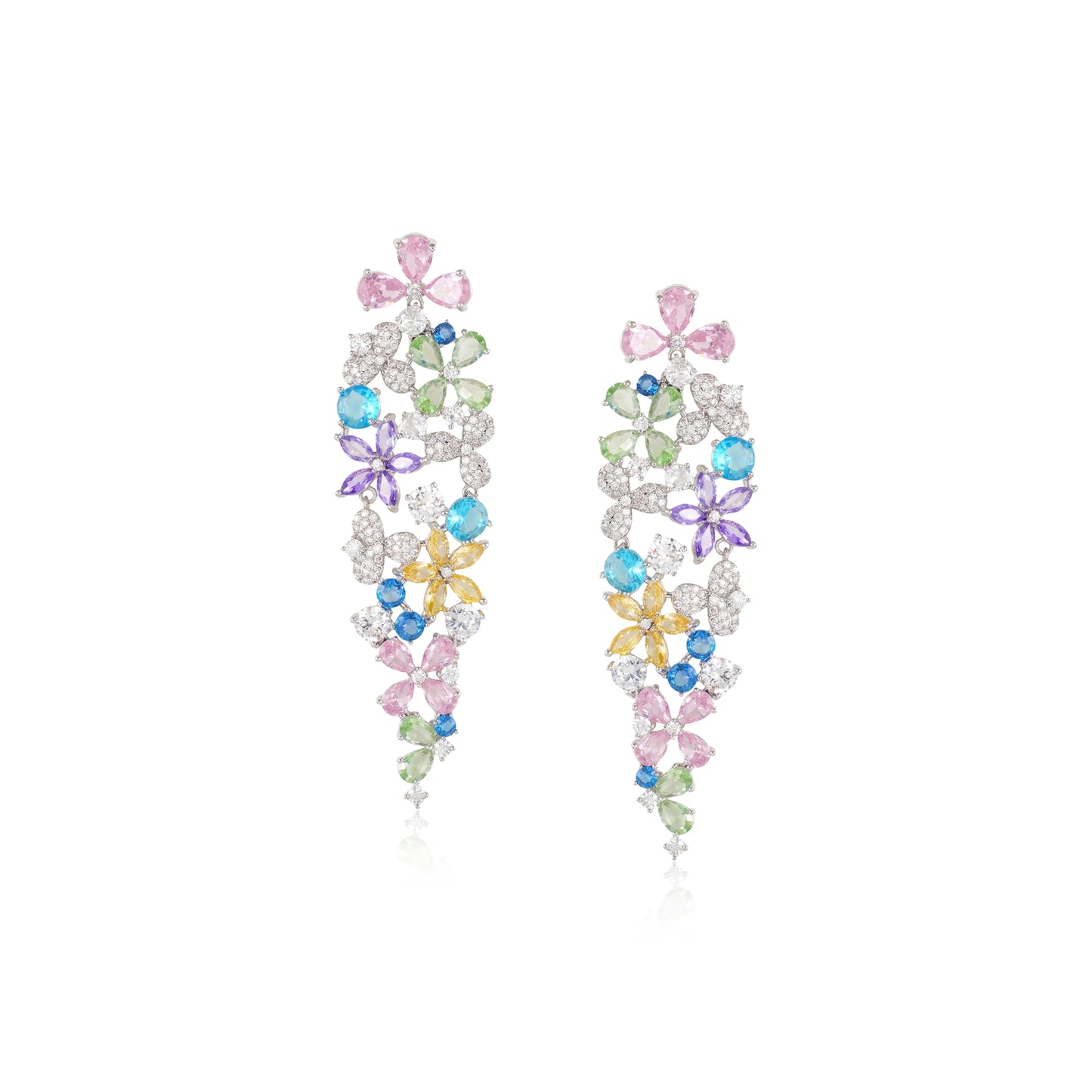 Floral Vine Statement Earrings